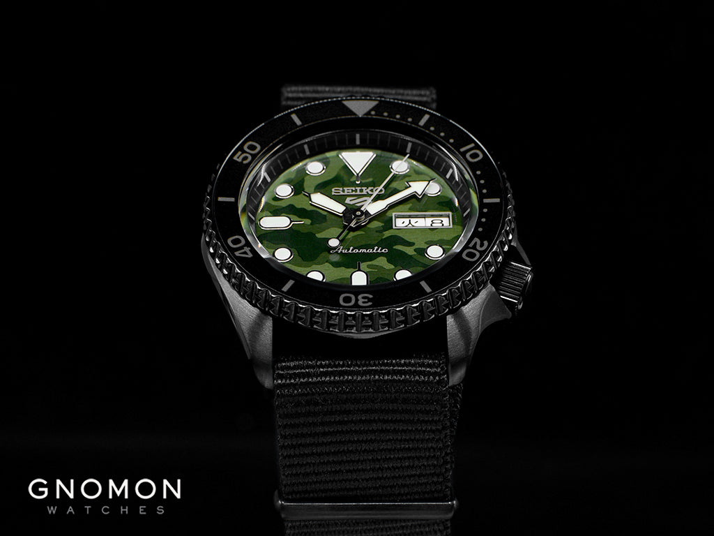Seiko 5 Sports “Street Style” Camo Green Ref. SBSA173 - Image 6