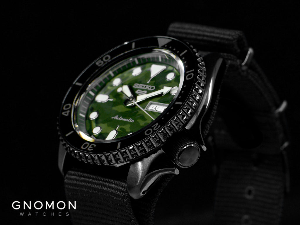 Seiko 5 Sports “Street Style” Camo Green Ref. SBSA173 - Image 7