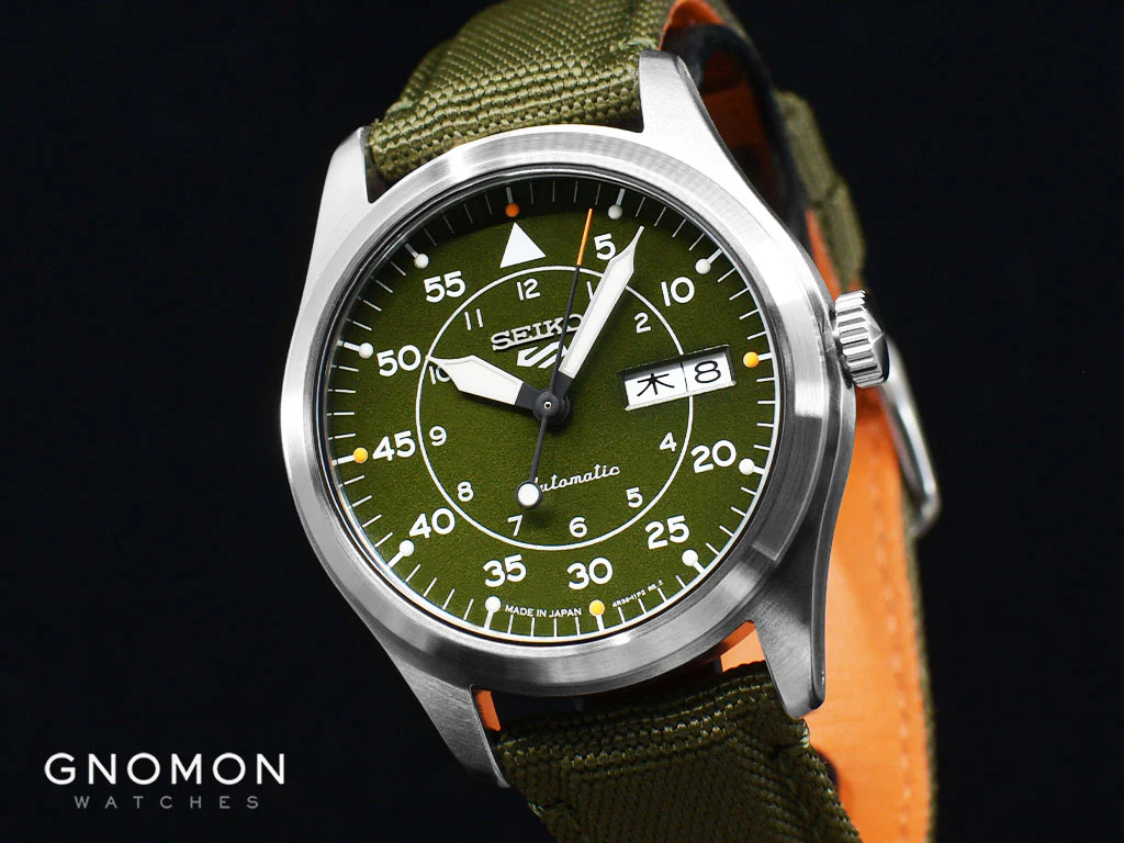 Seiko 5 Sports “Street Style” Flieger Khaki Green Ref. SBSA141 - Image 5