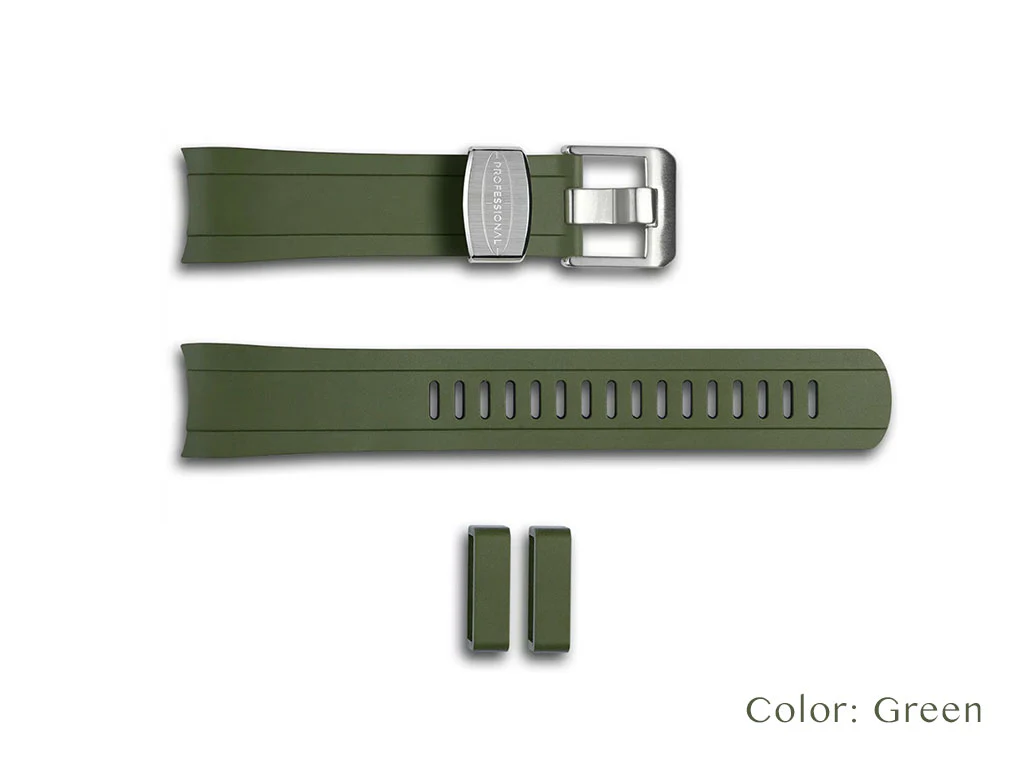 Seiko 5 Series (CB10) - Curved End Rubber Strap - Image 4