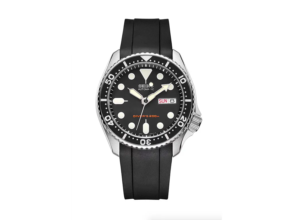 Seiko 5 Series (CB10) - Curved End Rubber Strap - Image 8