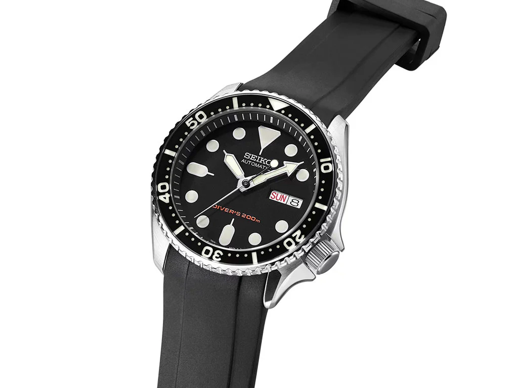 Seiko 5 Series (CB10) - Curved End Rubber Strap - Image 9