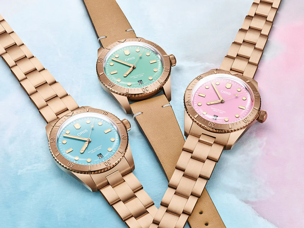 Divers Sixty-Five "Cotton Candy" Bronze Green - Bracelet Ref. 01 733 7771 3157-07 8 19 15 - Image 7