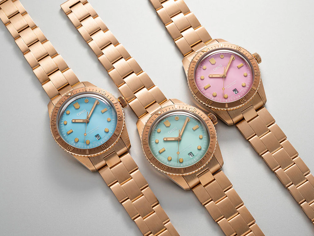Divers Sixty-Five "Cotton Candy" Bronze Pink - Bracelet Ref. 01 733 7771 3158-07 8 19 15 - Image 6