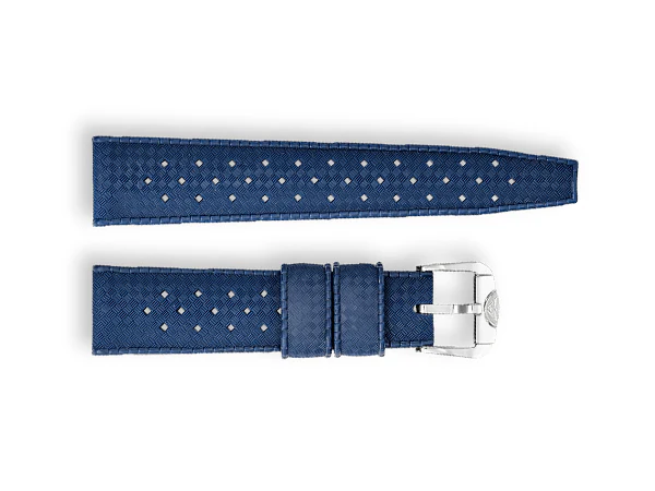 Squale Homage Rubber Strap Blue - 22mm - Image 2