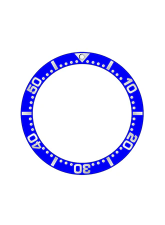 Sub Style Ceramic Bezel Insert Blue