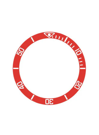 Sub Style Ceramic Bezel Insert Red