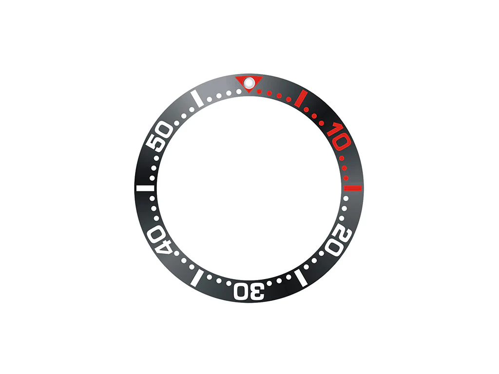 Sub Style Ceramic Bezel Insert Red Minute - Image 2