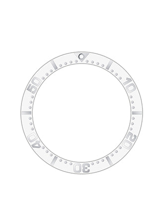 Sub Style Ceramic Bezel Insert White
